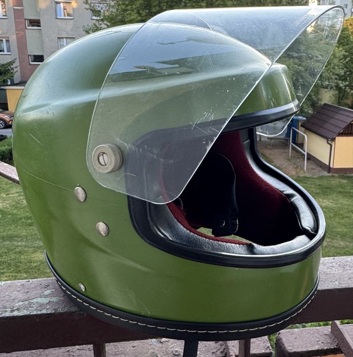 Kask INTEGRALNY Made in DDR na cafe racer weteran chopper mz komar simson wfm etz lata 60-70