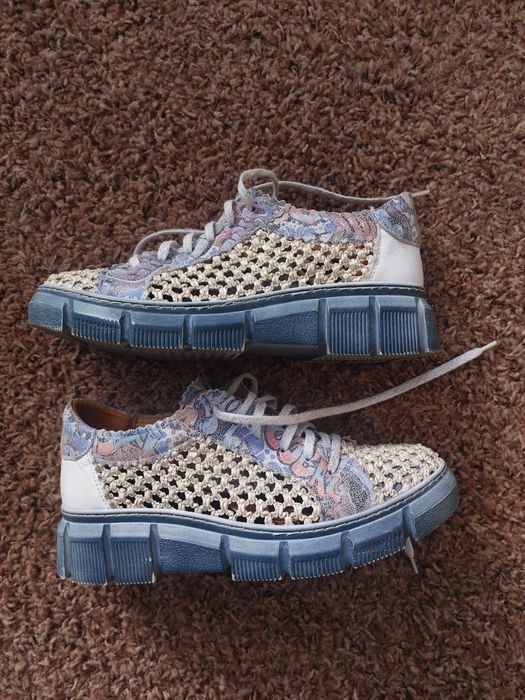 Buty ażurowe skórzane Maciejka r 38