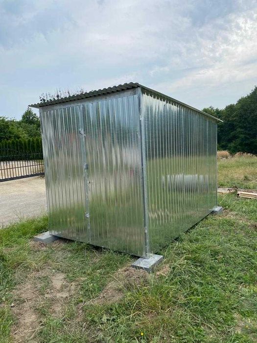 Garaż Blaszany 2x3 Garaż Blaszak blaszak Schowek Magazyn PRODUCENT RÓŻNE 3X5 4x6 4x5 6x5 5x7 6x6 6x5 7x5 9x6 3X3 garaż blaszany na budowe na wymiar
