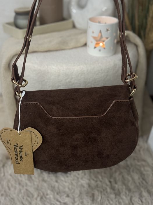 Жіноча сумка Vivienne Westwood Suede Shoulder Bag