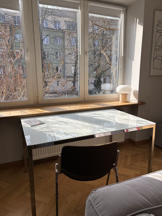 IKEA TORSBY Stół, chrom/połysk