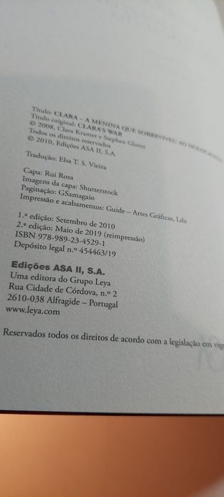 Clara, A Menina que Sobreviveu ao Holocausto - Clara  Kramer