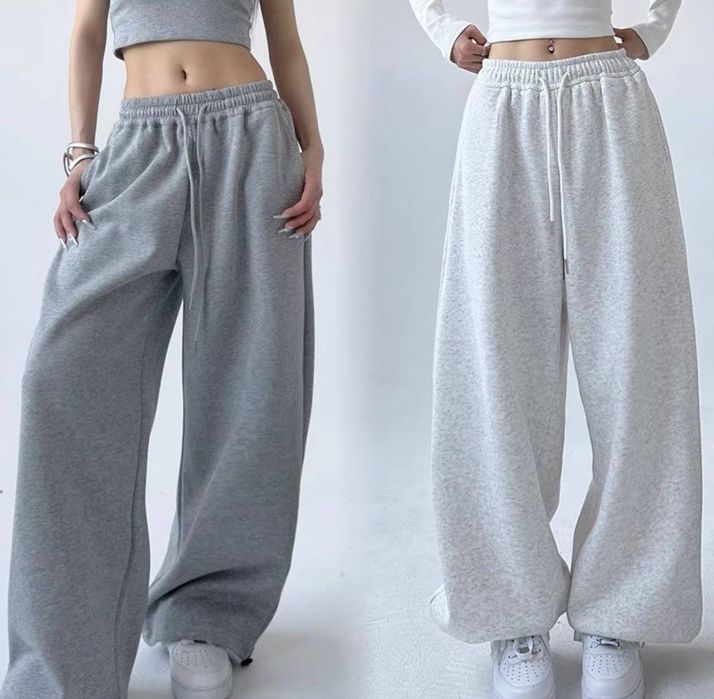 Жіночи штани джогери і прямі на фіксаторах на флісі