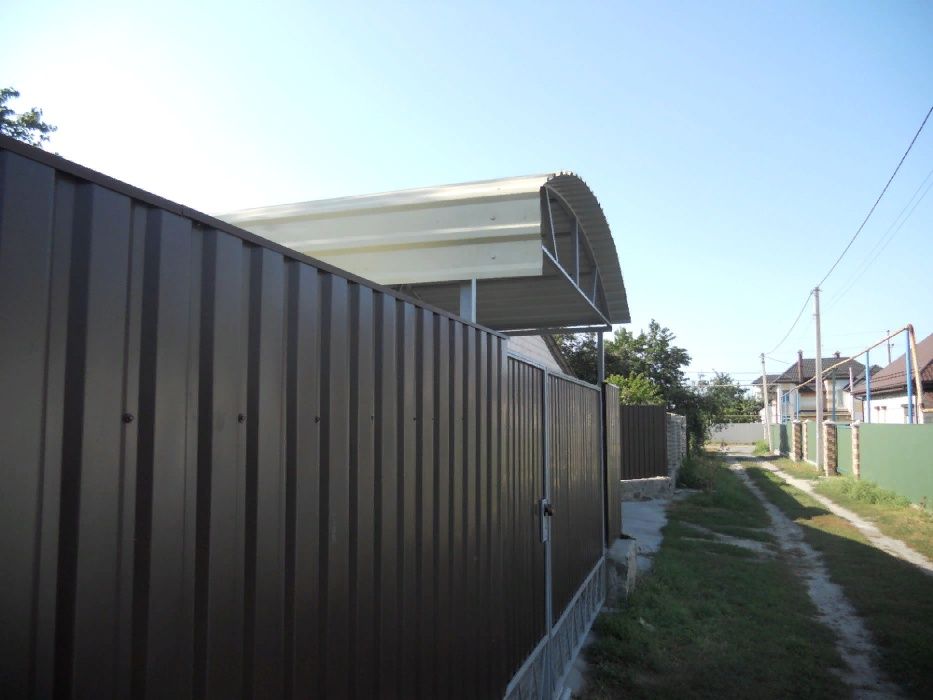 заборы из профнастила профлиста