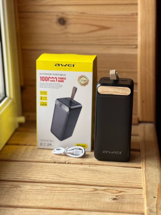 Power Bank  100 000 mAh . 22.5 w. Быстрая зарядка. Оплата при полу