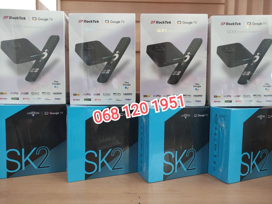 RockTek GX1 Ugoos sk2 4/32gb GoogleTV Android Box 4k NEW!!! ТВ бокс