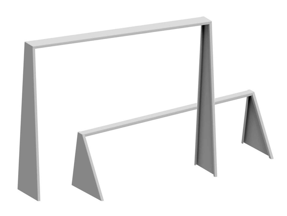 Reling Belka zakabinowa /ochronna stalowa wys. 175cm Laweta Najazd