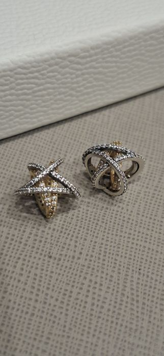 Pandora 2x charms gwiazdka