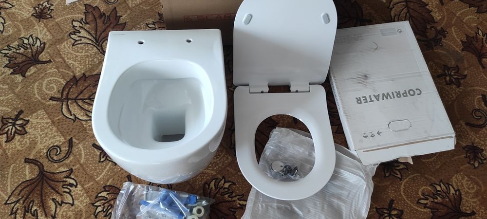 Підвісний унітаз Scarabeo з кришкою 5520cl+5530+10050а