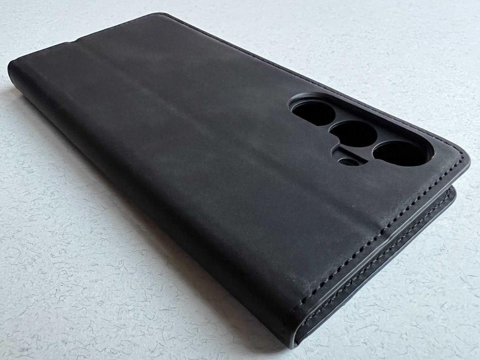 Samsung Galaxy S24 FE чохол книжка еко шкіра слоти для карт чехол