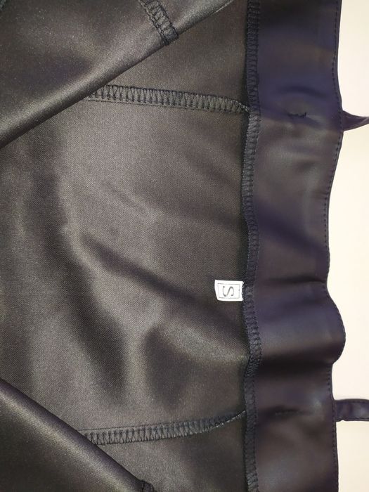 Кожаный чёрный сарафан