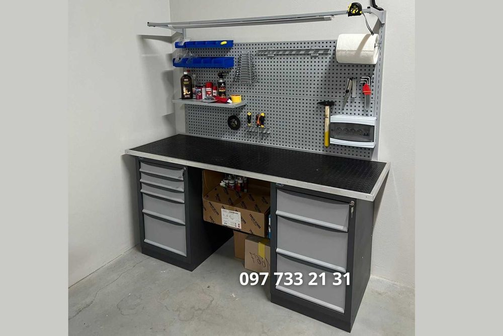 Верстак для гаражу. Слюсарний верстак. Відгуки на фото!