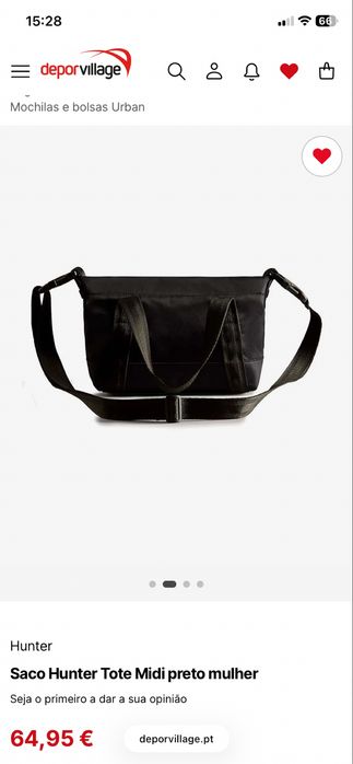 Bolsa HUNTER Tiracolo midi Como Nova Fotos reais