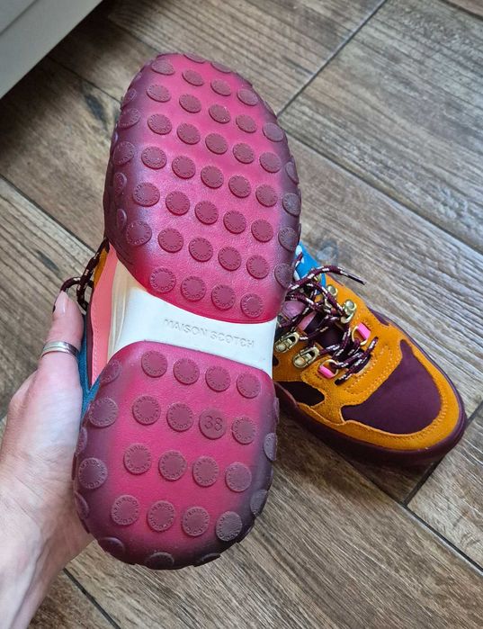 skórzane kolorowe sneakersy Scotch & Soda r. 38