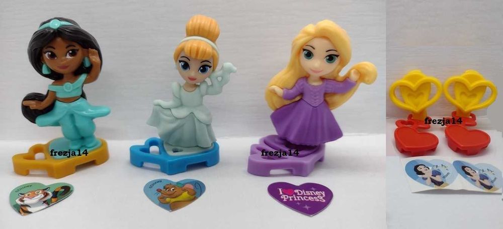 *_* zestaw 4szt. I Love Disney Princess 2025 + kartki, nowe / Indie