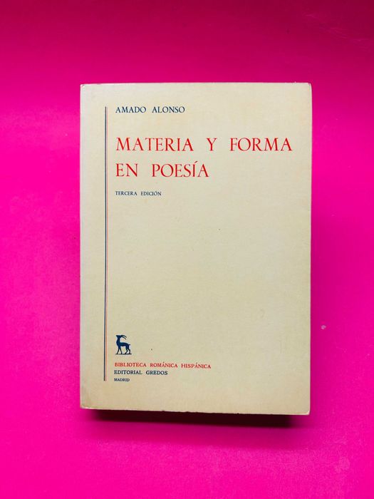Matter and Form in Poetry