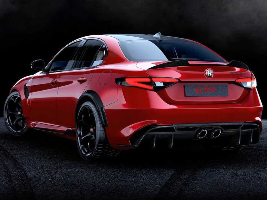 Alfa Romeo Giulia GTAm - spoiler tylnej klapy lotka OE CARBON poszycie