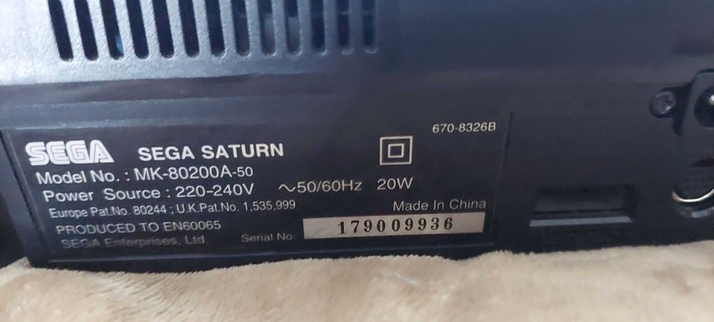 Consola Sega Saturn avariada