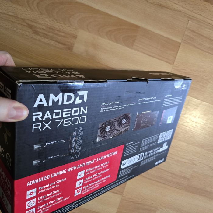Відеокарта ASUS DUAL-RX7600-O8G-EVO (90YV0LD0-M0NA00)