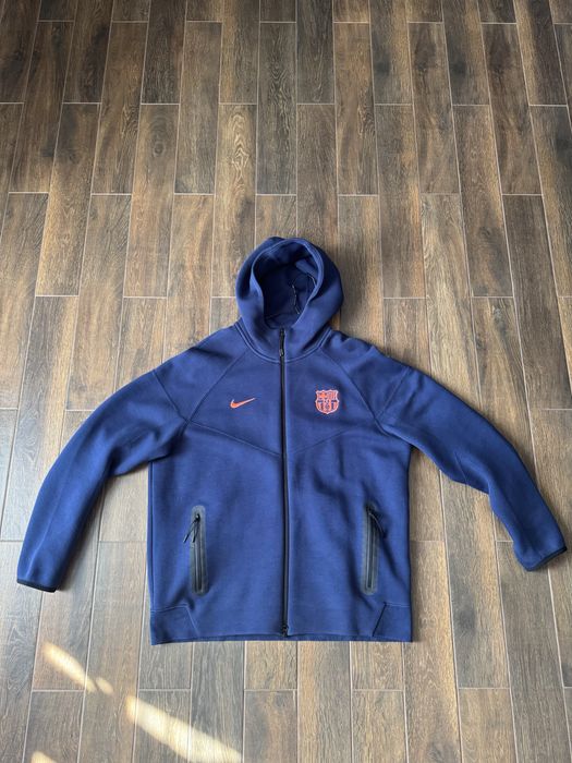 Кофта чоловіча Nike Sportswear Fc Barcelona Tech Fleece Blue