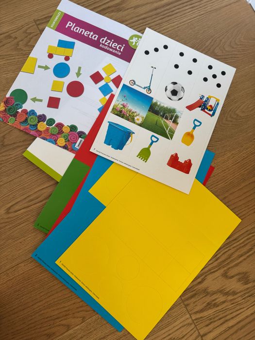 Planeta dzieci czterolatek wyprawka, karty cz.1, kodowanie WSIP