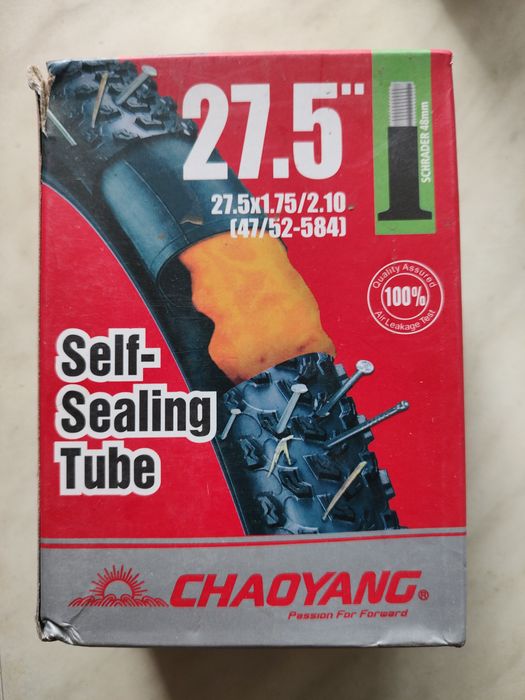 Новая запечатанная антипрокольная камера на 27.5 колесо
