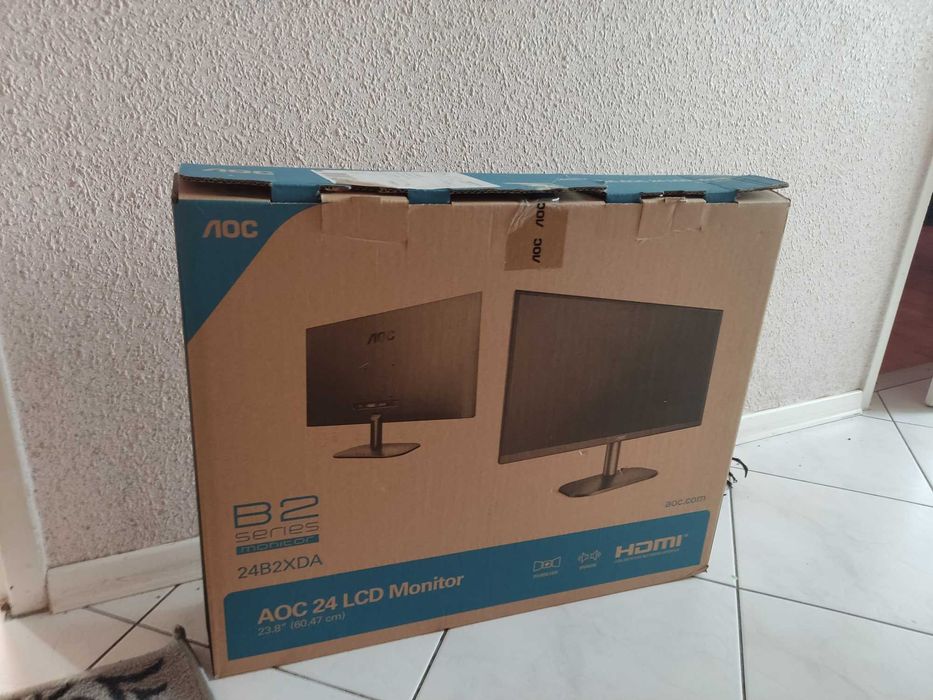 Monitor AOC 23.8" 24B2XDA IPS, DVI HDMI Głośniki