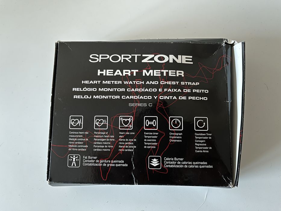 Banda cardíaca Sportzone com relógio