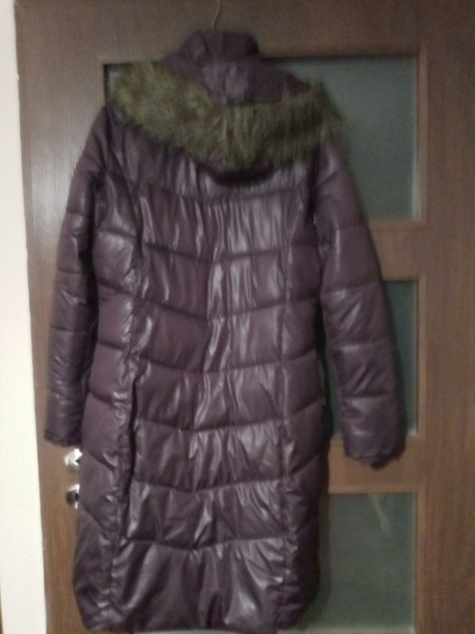Kurtka pikowana Orsay M fiolet prosta kaptur