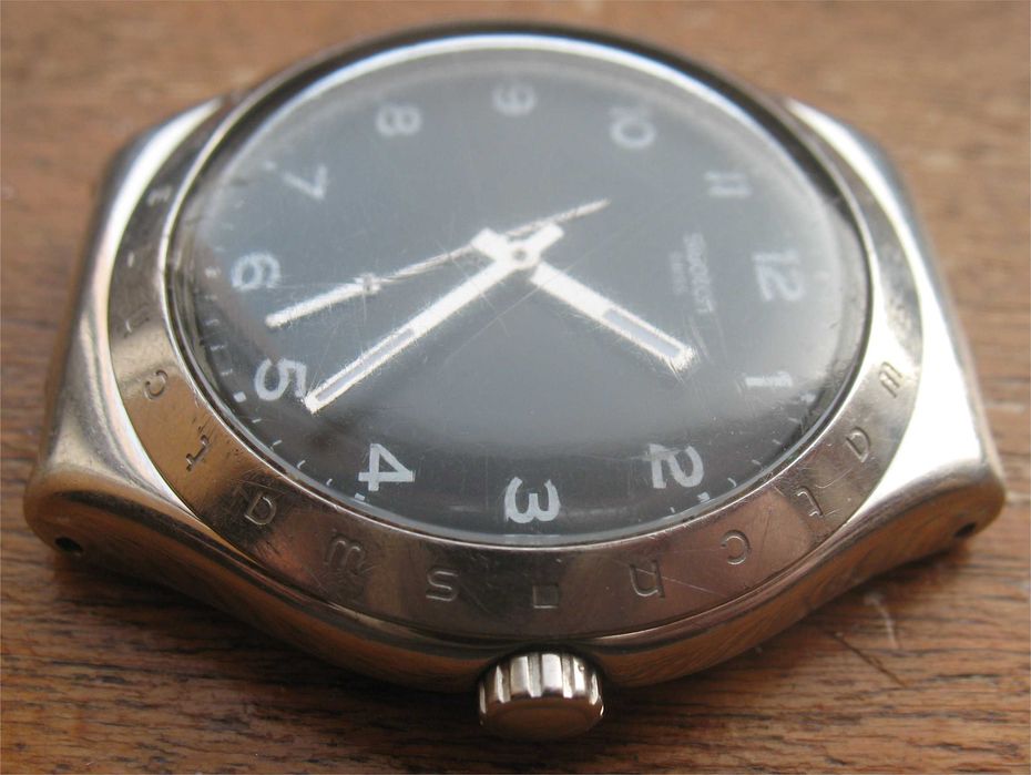 Swatch antigo de aço inoxidável e 40mm de caixa