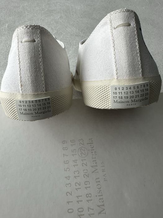 Кеды Maison Margiela tabi paint splatter оригинал