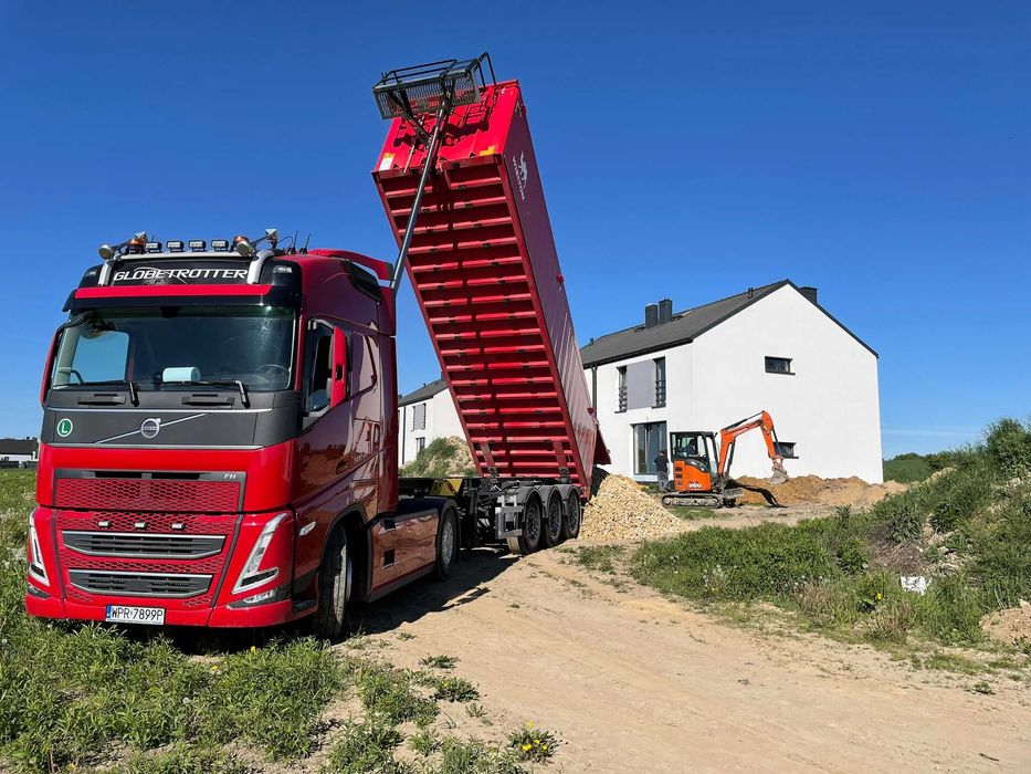 Usługi koparko-ładowarką,niwelacje terenu, korytowanie, wykopy