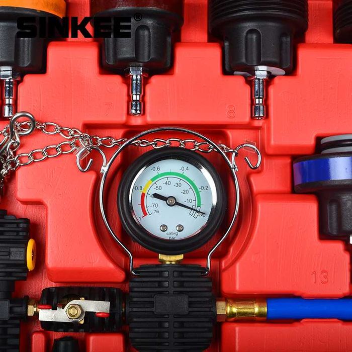 F894 KIT testes detector pressão radiador universal a vácuo 28 PCS