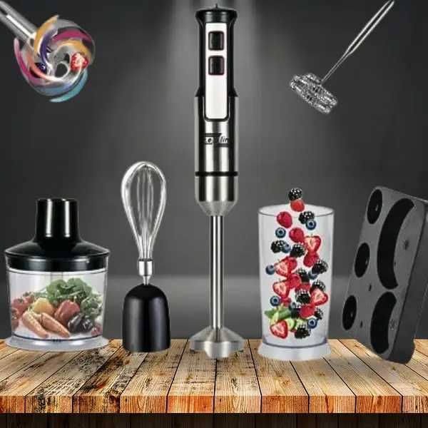 Блендер занурювальний 5в1 Zepline ZP-143, насадки, 1500 Вт потужність