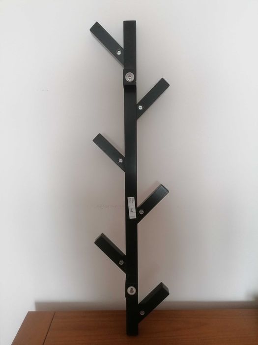 Cabide de parede IKEA (TJUSIG) preto