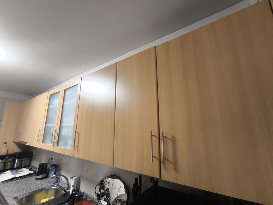 Armario de cozinha com fogao,forno, exaustor