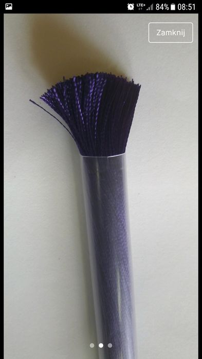 Kolczyki chwosty długie fioletowe