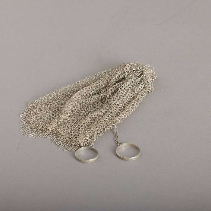 Porta moedas antigo em prata