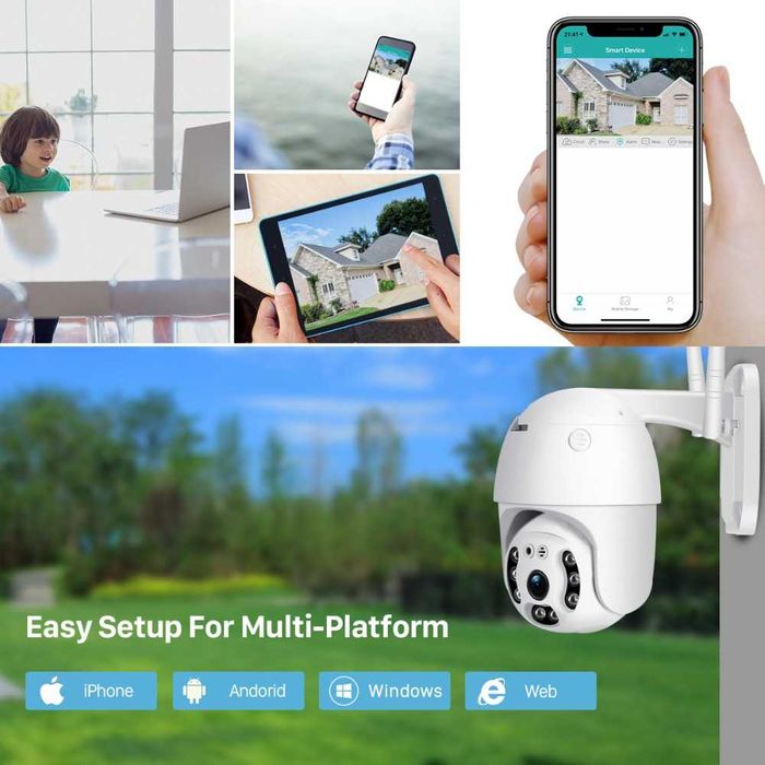 camera tecnologia wifi 1080p Hd rotativa ptz wi-fi camara internet