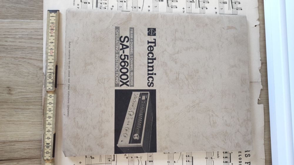 Receiver Technics National SA-5600X - Old Instruction Manual64750575280514120