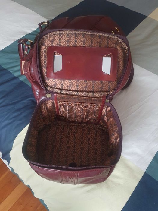 Mala de viagem em pele