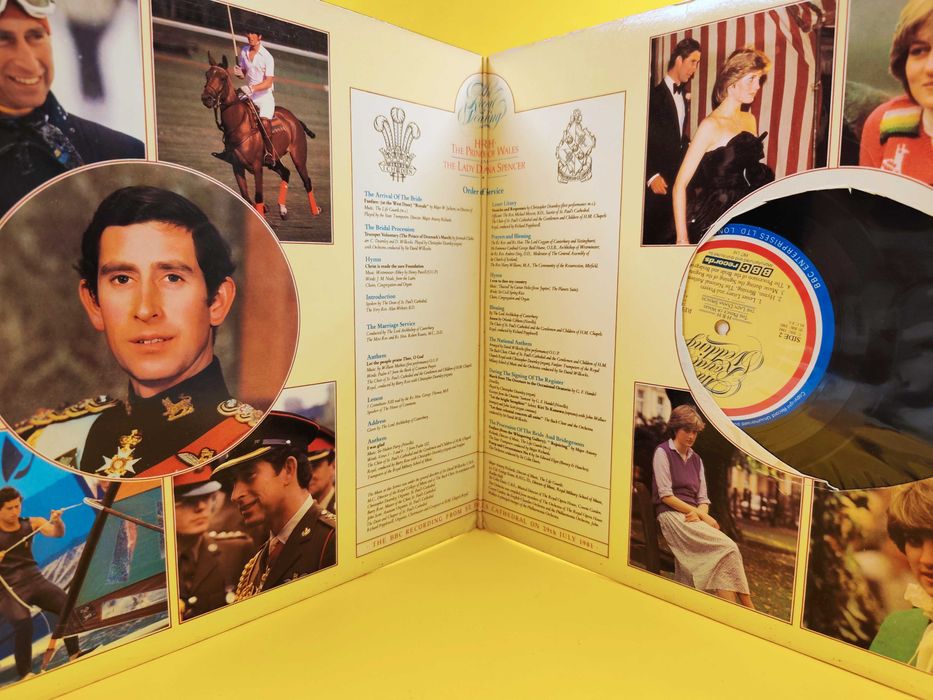 Nagranie  z ceremonii zaślubin Diany i Księcia Karola - Płyta winylowa