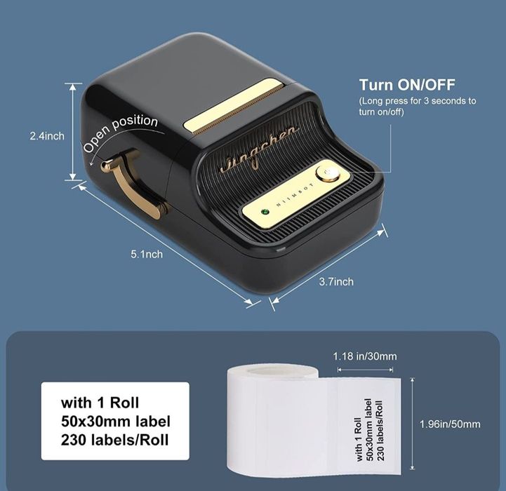 Niimbot B21 Portable Thermal Printer (Inkless) – Black **SEALED**64751448033539121