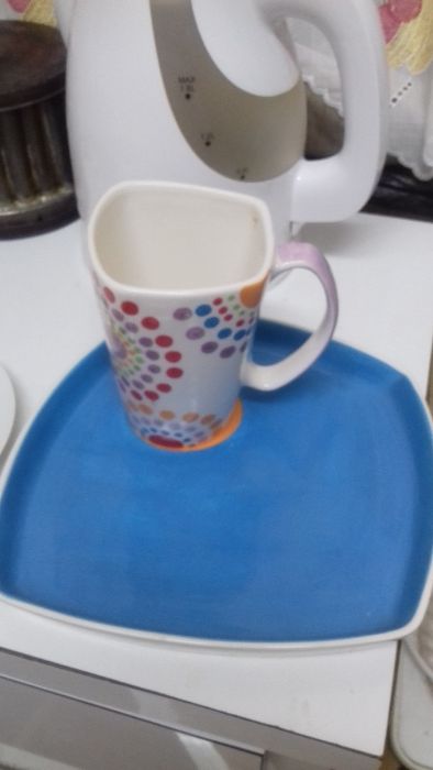 Caneca com prato do Gato Preto