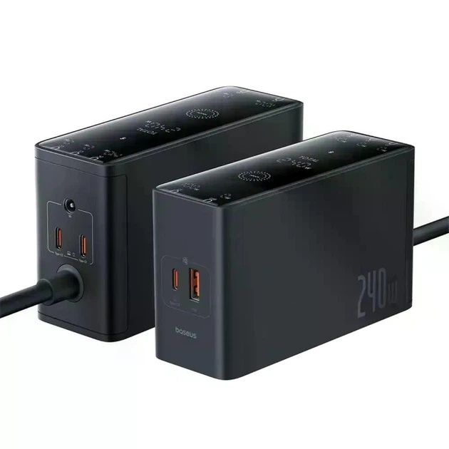 Мережеві зарядні пристрої Baseus GaN 240W, нові