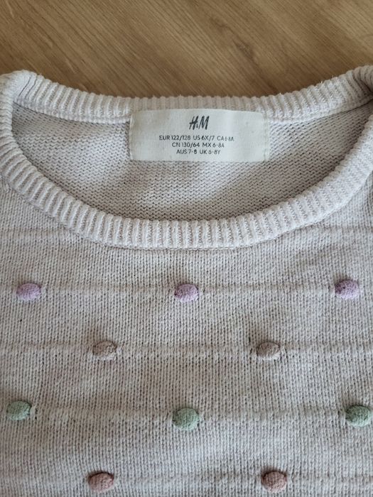 Sweter sweterek H&M 122 128