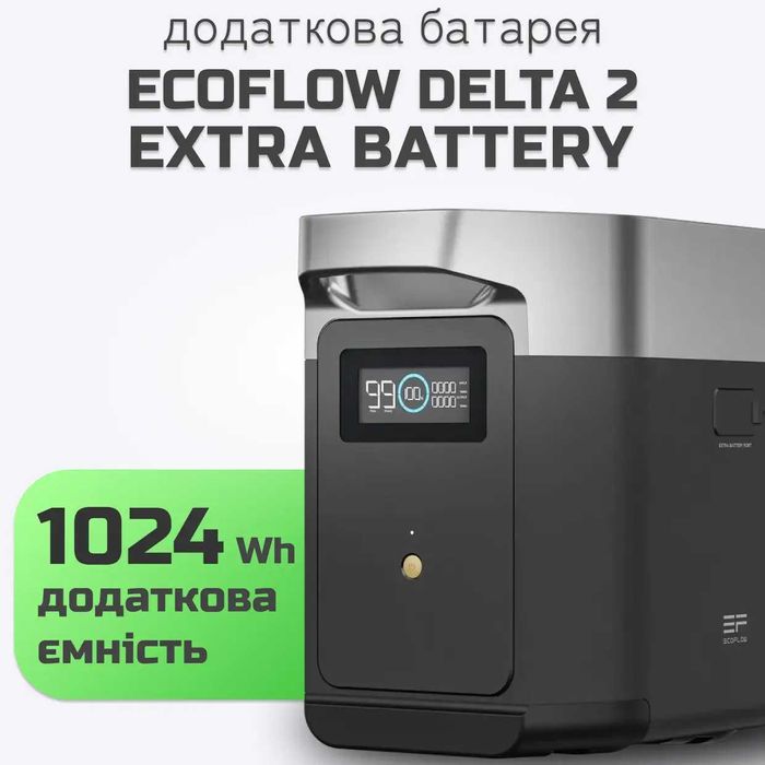 Додаткова батарея EcoFlow DELTA 2 Extra Battery. NEW В наявності