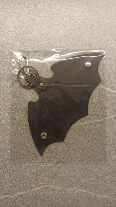 Черная Ключница кожаная летучая мышь Batman ключи брелок для мужчины