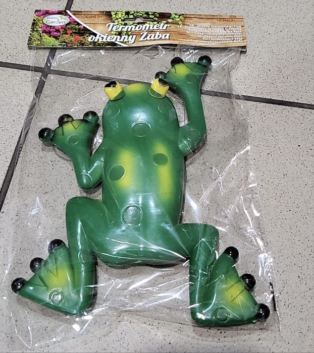 Żaba Ceramiczna z Donicą + Termometr