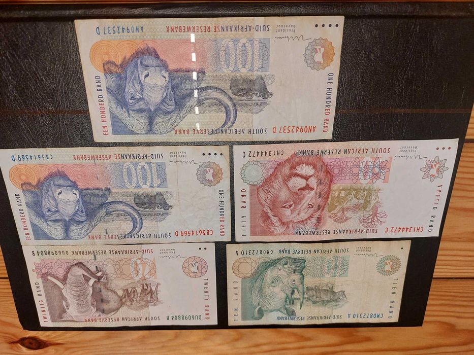 Vendo em conjunto ou em separado Notas Sul Africanas